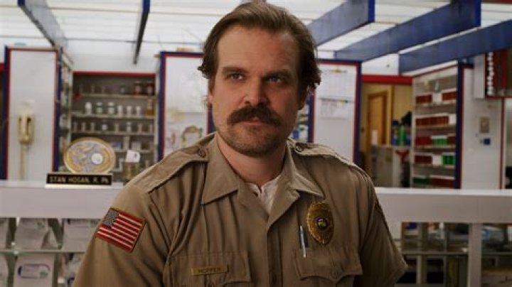 David Harbour as Jim Hopper in STRANGER THINGS.